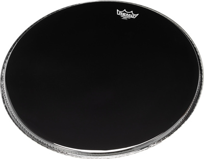 Remo 20" Ambassador Ebony Bass BK