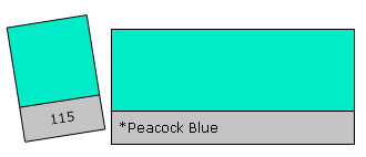 Lee Colour Filter 115 Peacock Blue