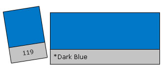 Lee Colour Filter 119 Dark Blue
