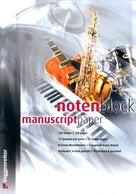 Voggenreiter Notenblock Music Paper A4