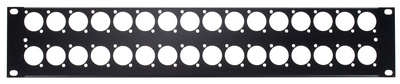Rack Panel 2U 32XLR