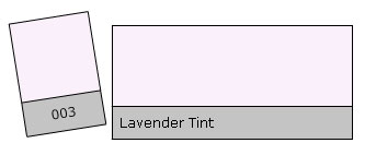 Lee Colour Filter 003 Lavender T.