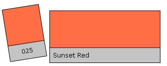 Lee Colour Filter 025 Sunset Red
