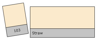 Lee Colour Filter 103 Straw