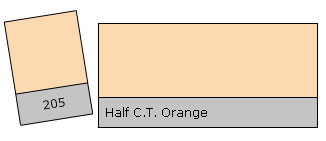 Lee Colour Filter 205 H.C.T.Orange