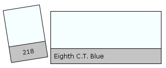 Lee Colour Filter 218 E.C.T. Blue