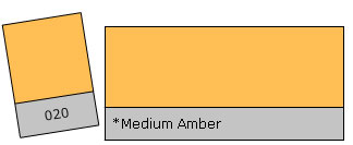 Lee Filter Roll 020 Medium Amber