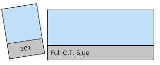 Filter Roll 201 Full C.T. Blue