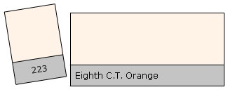 Lee Filter Roll 223 8th C.T.Orange
