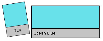 Lee Filter Roll 724 Ocean Blue