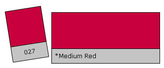 Lee Filter Roll 027 Medium Red