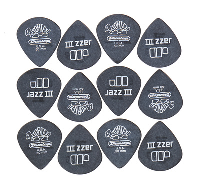 Tortex Black Silver Jazz 50 6P