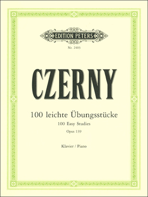 Edition Peters Czerny 100 leichte Übungsstück