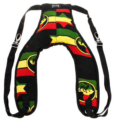 Djembe Back Pack Strap Rasta