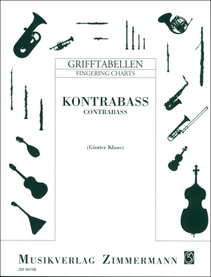 Grifftabelle Kontrabass
