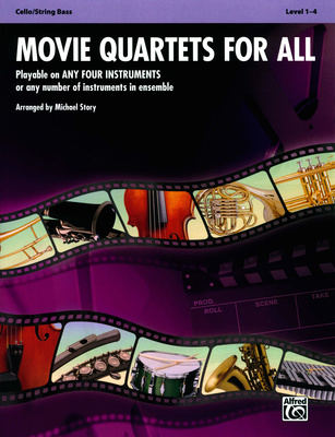 Movie Quartets for All Cello