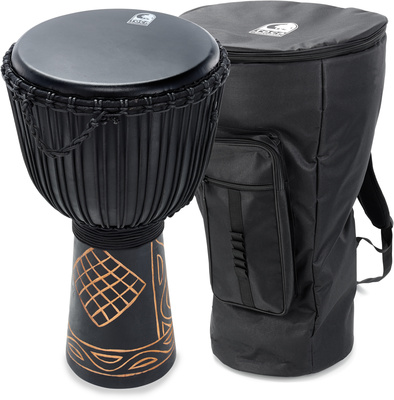 Toca 13" Black Mamba Djembe Set