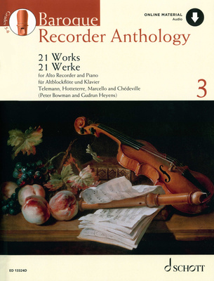 Schott Baroque Recorder Anthology 3