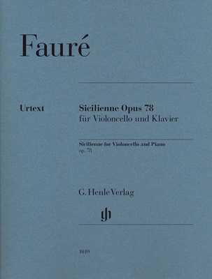 Fauré Sicilienne Opus 78 Cello
