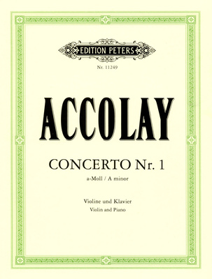 Edition Peters Accolay Concerto Nr.1 Violin