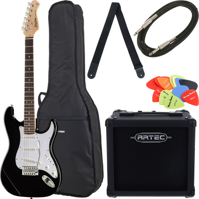Harley Benton ST-20 BK Starter Bundle 7