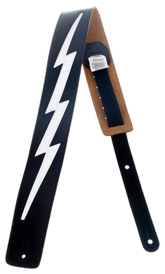 DM2 Leather Strap 2,5" BK