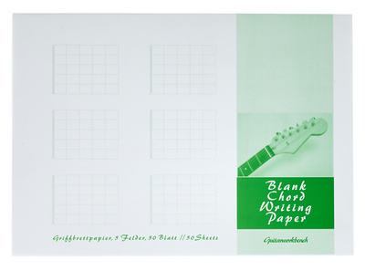 Blank Chord Notepad A5