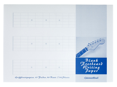 Blank Fretboard Notepad A5