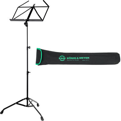 K&M 107 Music Stand Black Set