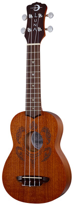 Luna Guitars Uke Tribal Turtle Soprano Pack