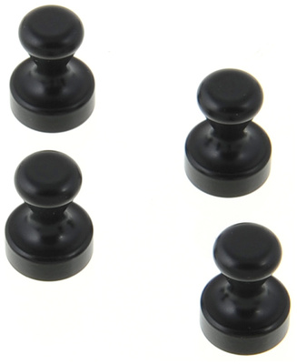 Mini Note Magnets Black