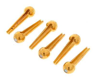 Bridge Pins Solid Brass Trad
