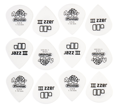 Dunlop Tortex Jazz III White 1,14