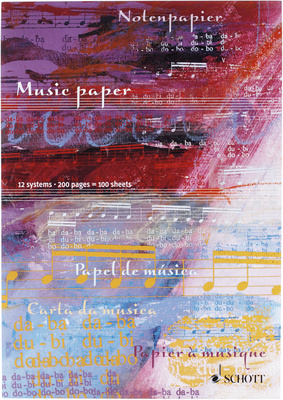 Schott Notenblock Music Paper A4