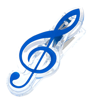 agifty Music Clip Violin Clef Blue