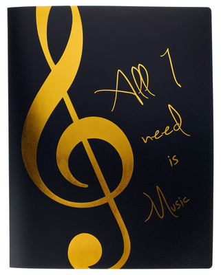 agifty Music Folder Gold Sleeves