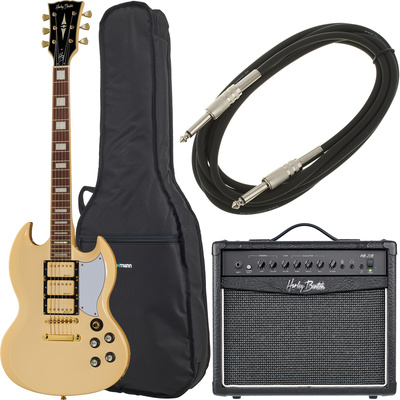 Harley Benton DC-600 VI Vintage Serie Bundle
