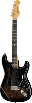 Harley Benton ST-70 Black Paisley