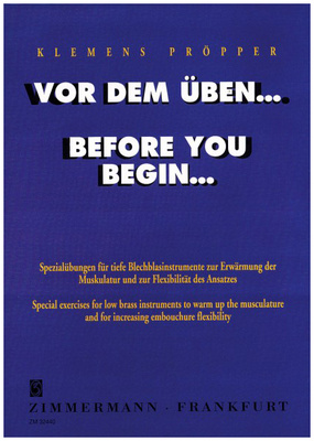 Zimmermann Verlag Pröpper Before You Begin...