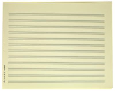 Star Sheet Music Paper Quart 8 mm