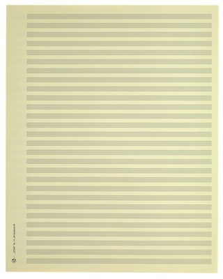 Star Sheet Music Paper Quart 5,5 mm
