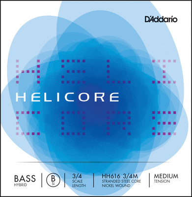 HH616-3/4M Helicore Bass B Med