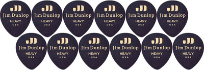 Dunlop Celluloid Teardrop Heavy BK