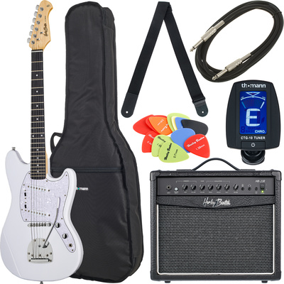 Harley Benton MS-60 Vintage White Bundle 1