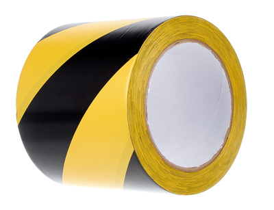 Warning Tape Black/Yellow 100