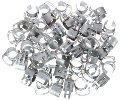 Snap light silver 55 pcs