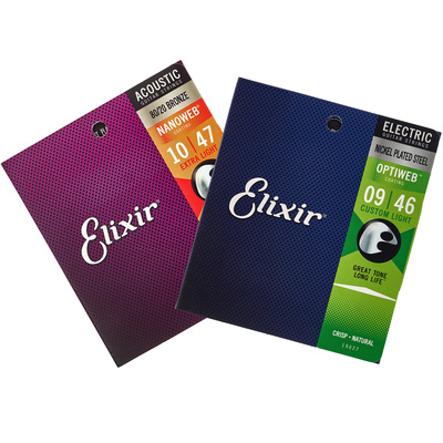 Elixir Acoustic/E-Guitar Bundle