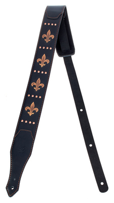 Fleur de Lis Guitar Strap BK