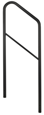 Stair Railing 2 Steps 60cm Bk