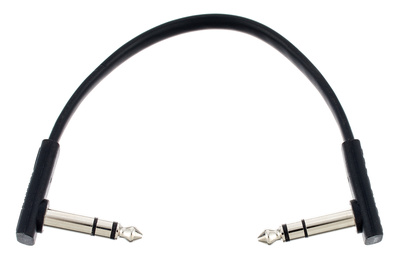 Flat TRS Cable 15 cm BK